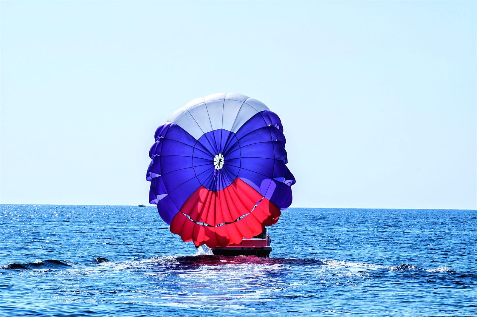 Parasailing over Sharm El Sheikh